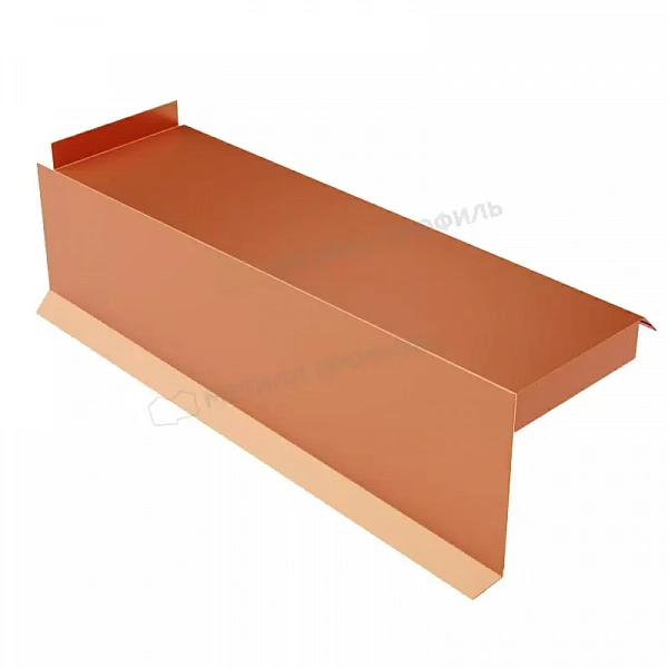 МЕТАЛЛ ПРОФИЛЬ Планка сегментная торцевая левая 350 мм (AGNETA-20-Copper\Copper-0.5)